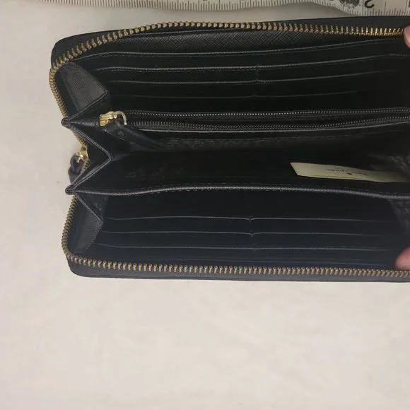 ♠️ kate spade ♠️ Black Continental Wallet Zip Around - Picture 6 of 6